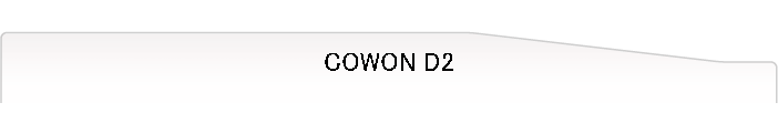 COWON D2